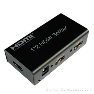 Foxun 1x2 HDMI Splitter, Full HD 1080p, Cascade above Four Layers
